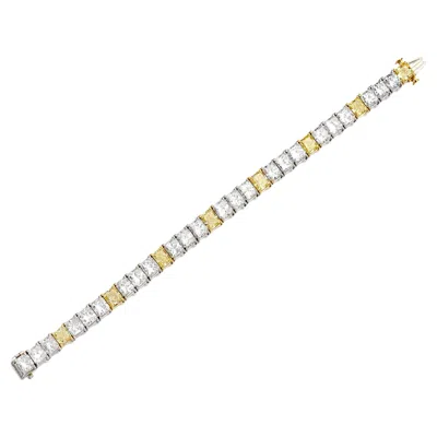 Pre-owned Cartier Intense Fancy Yellow Colored Diamond Bracelet