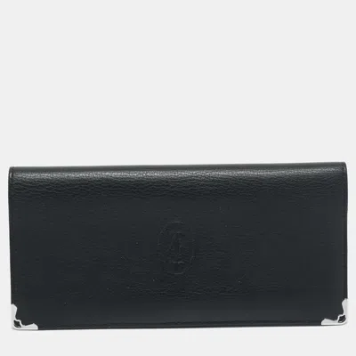 Pre-owned Cartier International Wallet In Black