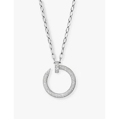 Cartier White Gold Juste Un Clou 18ct White-gold And 4.73ct Brilliant-cut Diamond Pendant Necklac