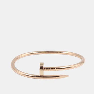 Pre-owned Cartier Juste Un Clou 18k Rose Gold Bracelet