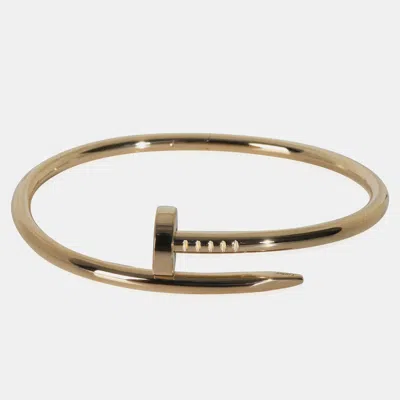 Pre-owned Cartier Juste Un Clou 18k Yellow Gold Bangle Bracelet