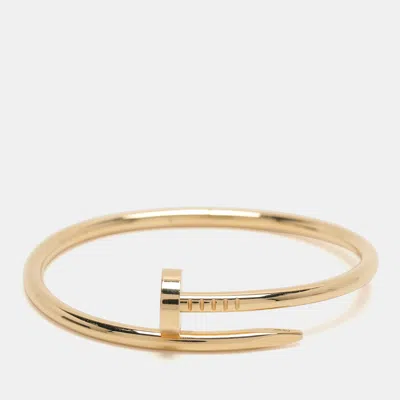 Pre-owned Cartier Juste Un Clou 18k Yellow Gold Bracelet 16