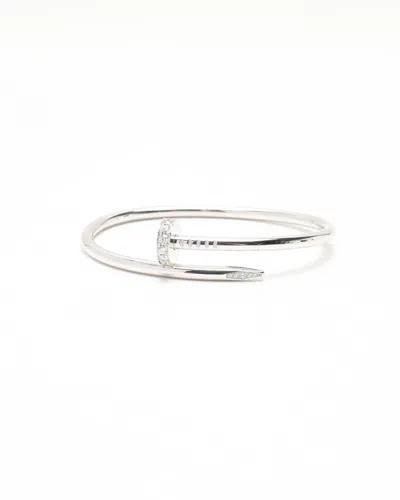 Cartier Juste Un Clou Bracelet, Classic Model With Diamonds In Metallic