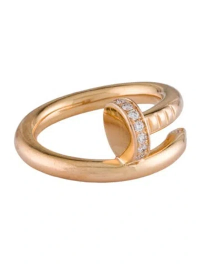 Pre-owned Cartier Juste Un Clou Diamond Classic Ring In Multi