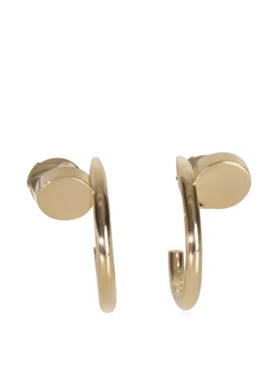 Pre-owned Cartier Juste Un Clou Hoop Earrings In Gold