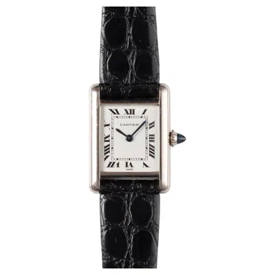Pre-owned Cartier Ladies Tank Louis 78087 Sm Paris Dial 18k Wg 1970s In Multi
