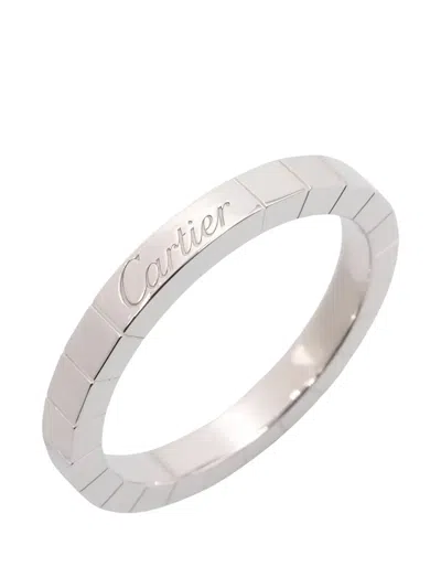 Pre-owned Cartier Lanière Ring In Silver