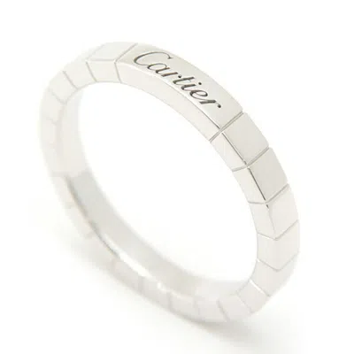 Pre-owned Cartier Lanieres Silver White Gold (18k) Band Ring ()