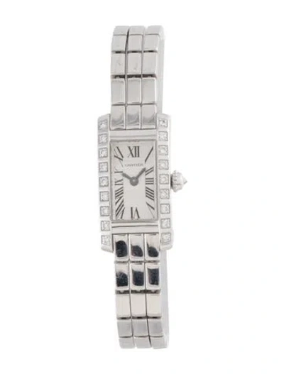 Pre-owned Cartier Lanières Tank Allongée Watch, 14mm In Multicolor