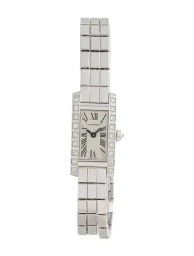 Pre-owned Cartier Lanières Tank Allongée Watch, 14mm In Multicolor