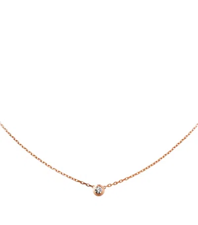 Cartier Large Pink Gold And Diamond  D'amour Necklace