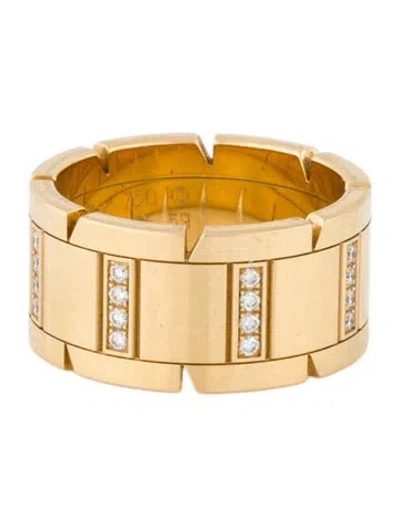Pre-owned Cartier Large Tank Française Ring In Multicolor