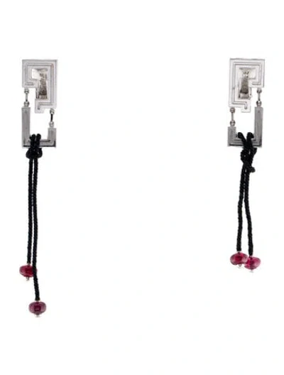 Pre-owned Cartier Le Baiser Du Dragon Earrings In Black