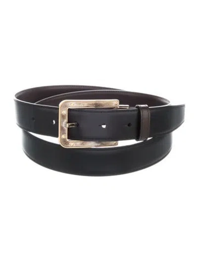 Pre-owned Cartier Leather Belt In Black