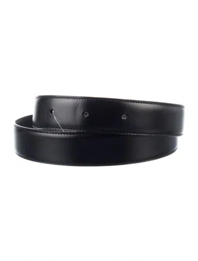 Pre-owned Cartier Leather Belt Kit In Black