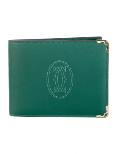Pre-owned Cartier Leather Bifold Wallet W/ Tags In Multi