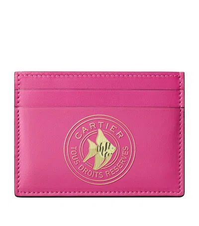 Cartier Fuchsia Characters Leather Card Holder