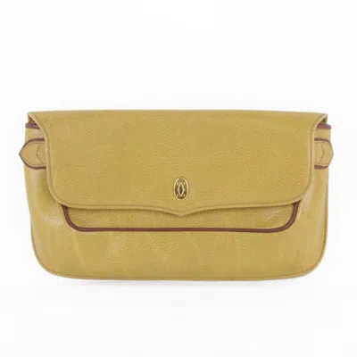Pre-owned Cartier Leather Clutch Bag ()