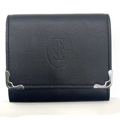 Pre-owned Cartier Leather Coin Purse/coin Case ()