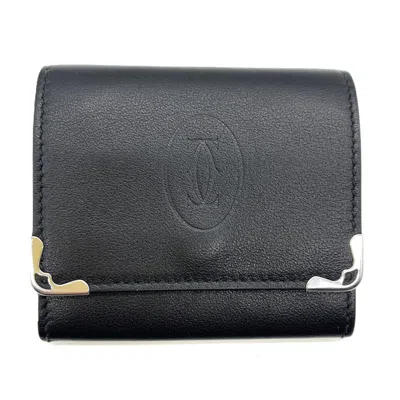 Pre-owned Cartier Leather Coin Purse/coin Case ()