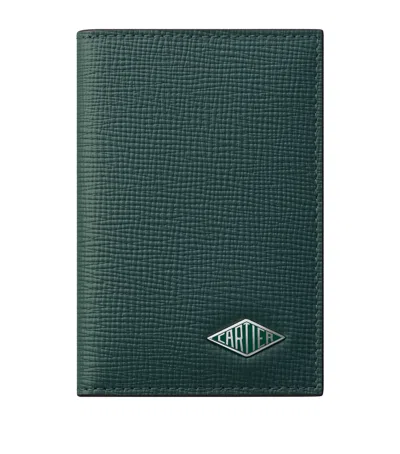 Cartier Leather Losange Wallet In Green