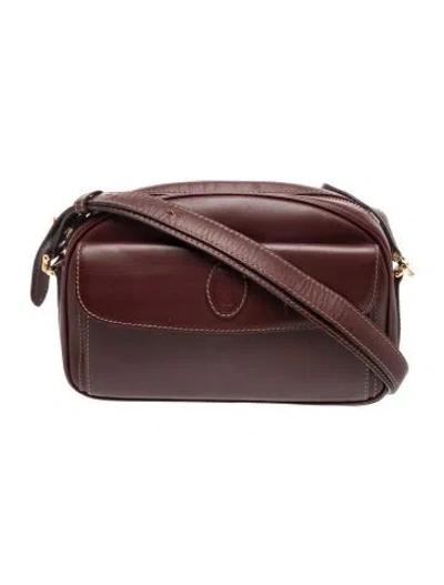 Pre-owned Cartier Leather Must De  In Burgundy