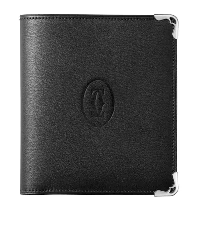 Cartier Leather Must De  Wallet In Gray