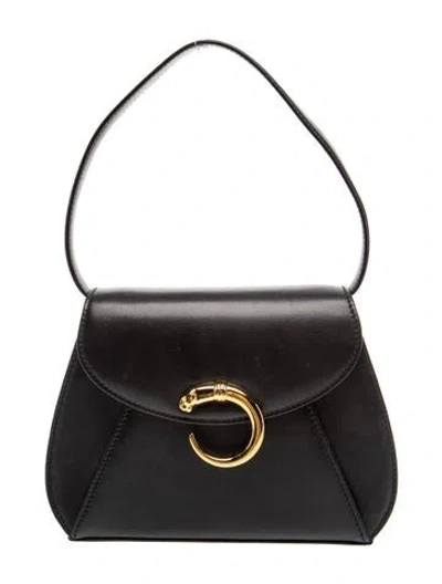 Pre-owned Cartier Leather Panthère In Black