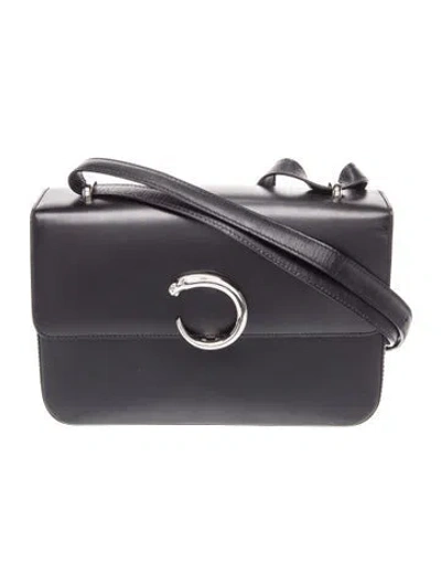 Pre-owned Cartier Leather Panthère In Black