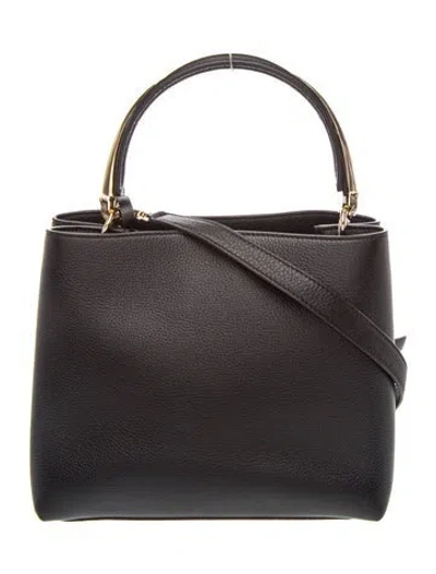 Pre-owned Cartier Leather Panthere Double Medium In Black