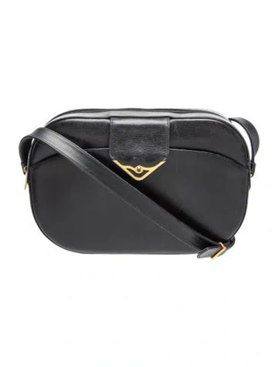 Pre-owned Cartier Leather Sapphire Vintage In Black