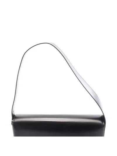 Pre-owned Cartier Leather Shoulder Bag In Black