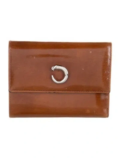 Pre-owned Cartier Leather Trifold Wallet