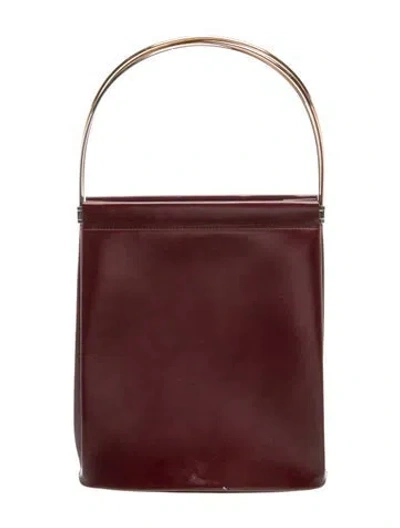 Pre-owned Cartier Leather Trinity In Burgundy