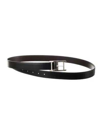 Pre-owned Cartier Leather Waist Belt In Black/brown