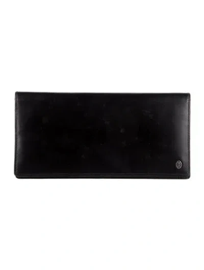 Pre-owned Cartier Leather Wallet In Black