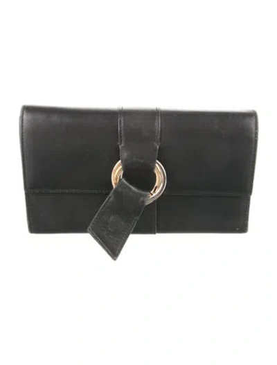 Pre-owned Cartier Leather Wallet In Black