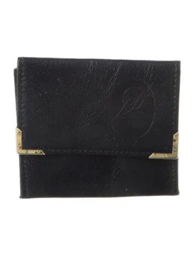Pre-owned Cartier Leather Wallet In Blue