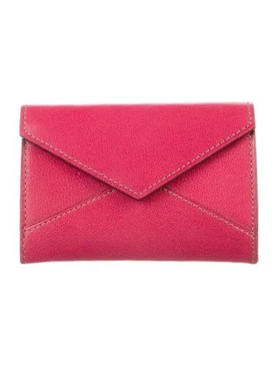 Pre-owned Cartier Leather Wallet In Pink