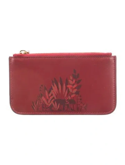 Pre-owned Cartier Leather Wallet In Red