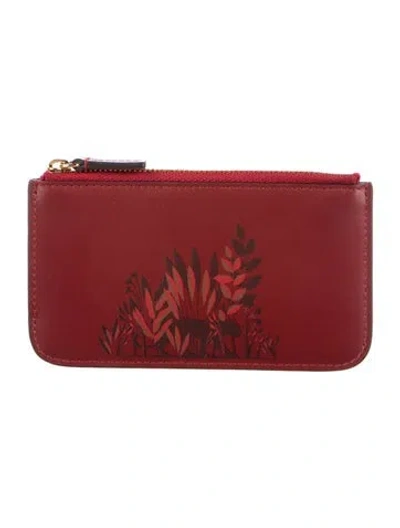 Pre-owned Cartier Leather Wallet In Red
