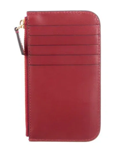 Pre-owned Cartier Leather Wallet In Red