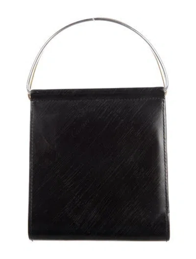 Pre-owned Cartier Leather Wallet W/ Tags In Black