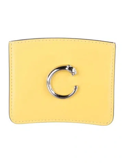 Pre-owned Cartier Leather Wallet In Yellow