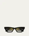 Cartier Logo Acetate Cat-eye Sunglasses In Black
