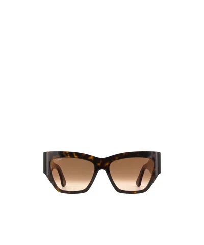 Cartier Logo-embossed Cat-eye Suglasses In Brown