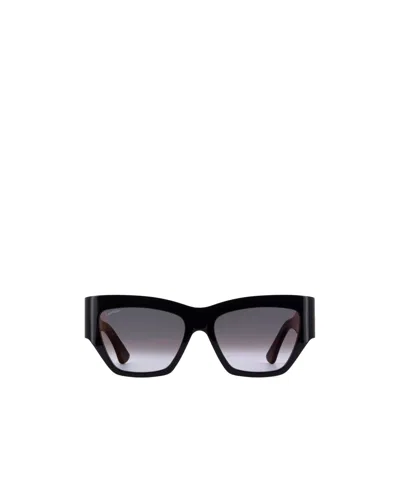 Cartier Logo-embossed Cat-eye Suglasses In Gray