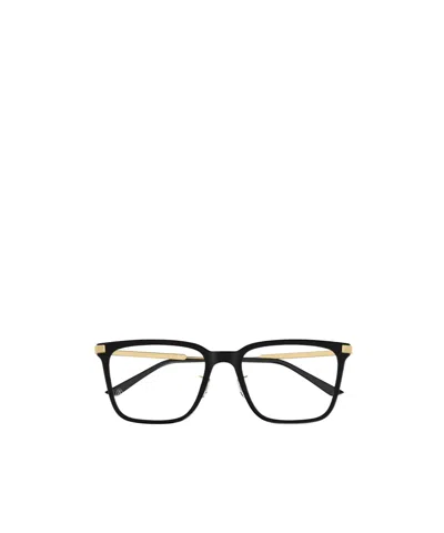 Cartier Logo-engraved Square-frame Glasses In Black