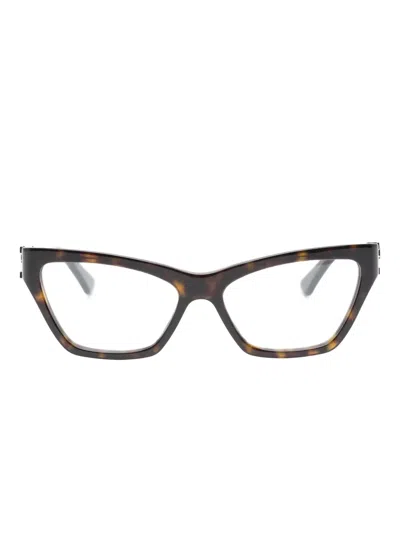 Cartier Logo Glasses In Brown