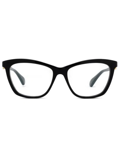 Cartier Logo-plaque Glasses In Black